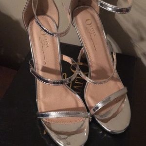 Silver heels